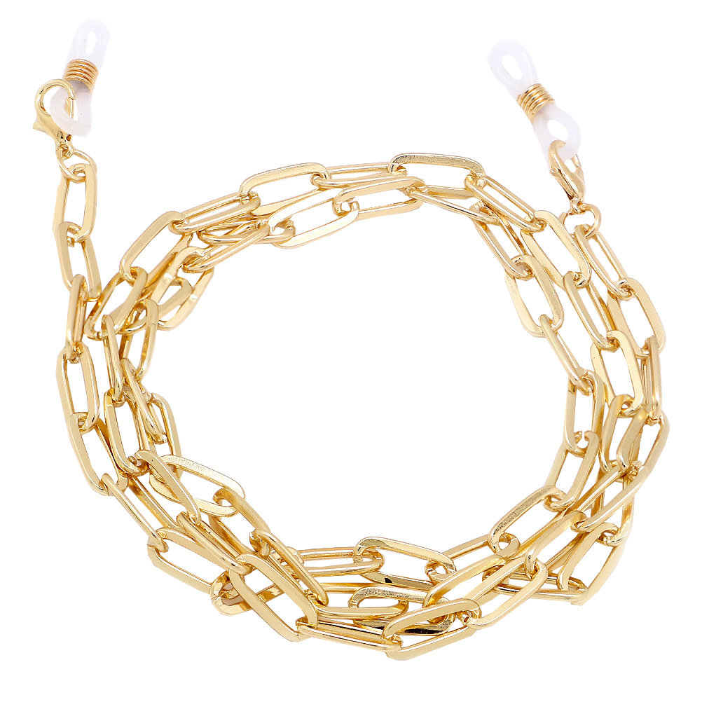 Gold Paperclip Link Glasses Ch - огляд і ціна Mask Chain Holder