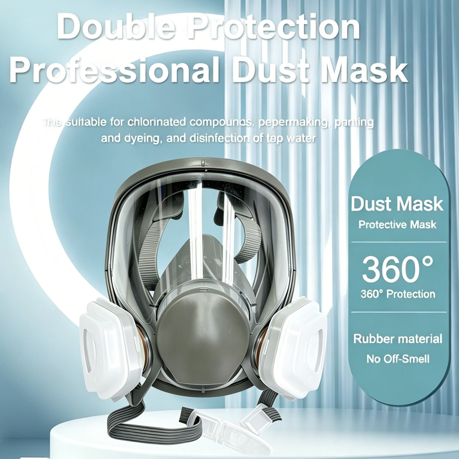 6800 Full Face Respirator with - огляд і ціна Dust Mask Construction